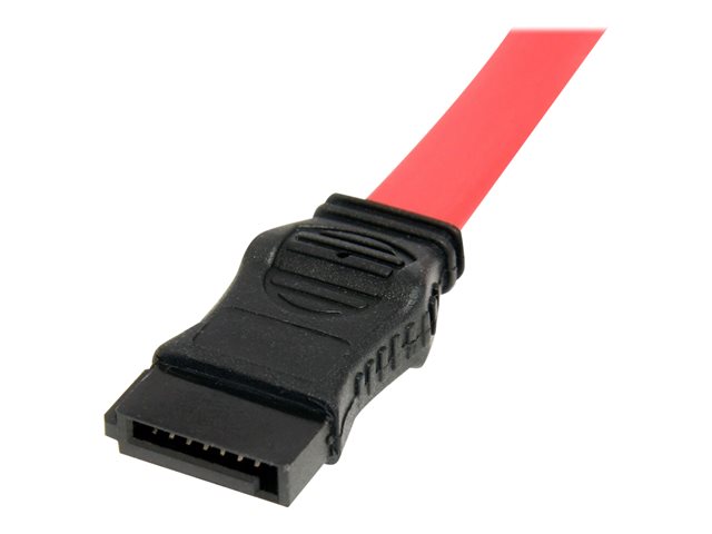 StarTech.com 20in Slimline SATA to SATA with LP4 Power Cable Adapter - slim SATA Adapter - slimline Adapter - slim SATA to SATA (SLSATAF20) - SATA cable - Serial ATA 150/300/600 - Slimline SATA (F) to SATA, 4 pin internal power (12V) - 50.8 cm - red