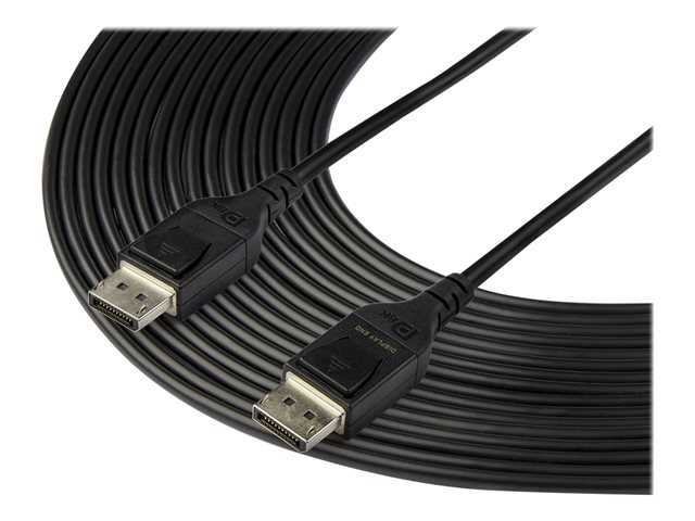 StarTech.com 15m /49.2ft Active Optical DisplayPort 1.4 Cable - 8K 60Hz - DisplayPort cable - DisplayPort (M) latched to DisplayPort (M) latched - DisplayPort 1.4 - 15 m - 8K support, Active Optical Cable (AOC) - black