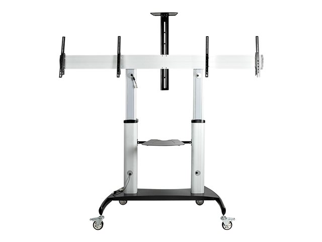 Dual TV Cart / Mount, Rolling TV Cart