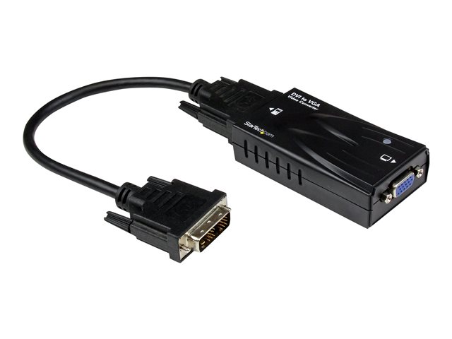 StarTech.com High Resolution Video DVI to VGA Converter - Video converter - DVI - VGA - black - DVI2VGACON - Video converter - DVI - VGA - black