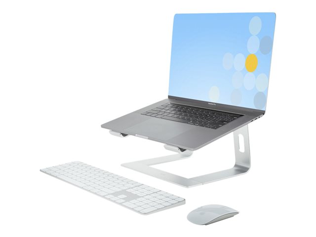 StarTech.com Laptop Stand for Desk, 5kg/11lb, Aluminum, Silver, Ergonomic - Notebook stand - 13\" - 17\" - silver