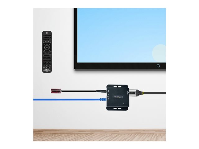 StarTech.com HDMI Extender over CAT6/CAT5, 4K 30Hz/130ft (40m) or 1080p 60Hz/230ft (70m) Video Extender, 4K HDMI over Ethernet Extender, PoC HDMI Transmitter and Receiver Kit, IR Extension - Local Video Output - Video/audio extender - HDMI - over CAT 5/6 - up to 70 m
