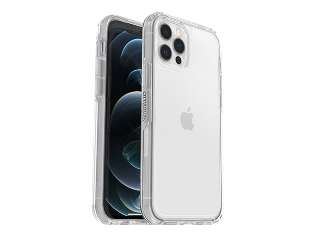 OtterBox Symmetry Series - ProPack Packaging - back cover for mobile phone - polycarbonate, synthetic rubber - clear - for Apple iPhone 12, 12 Pro