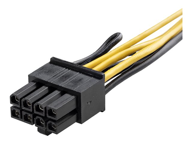 StarTech.com PCI Express 6 pin to 8 pin Power Adapter Cable - Power adapter - 6 pin PCIe power (F) to 8 pin PCIe power (M) - 15.5 cm - yellow - for P/N: ATX2POWER430, ATX2POWER530