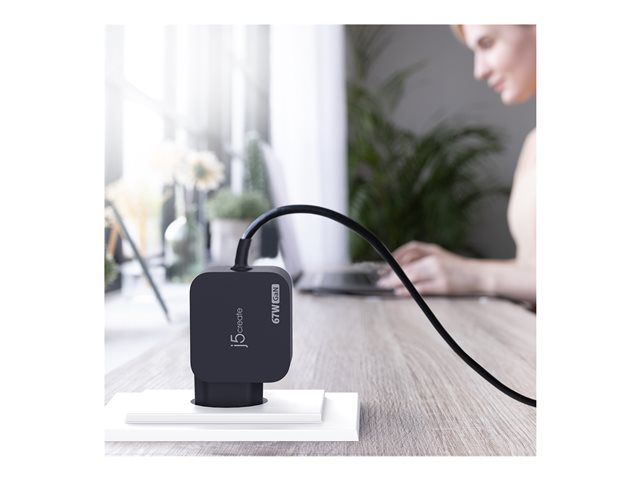 67W GaN PD USB-C Mini Charger with 3 of