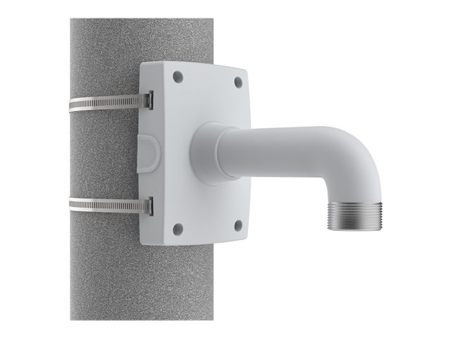 AXIS T91B67 - Camera mounting bracket - pole mountable - outdoor, indoor - white - for AXIS T94A01, T94B02, T94F01, T94K01, T94M01, T94M02, T94T01, T94T02, T94V01, P37 Series
