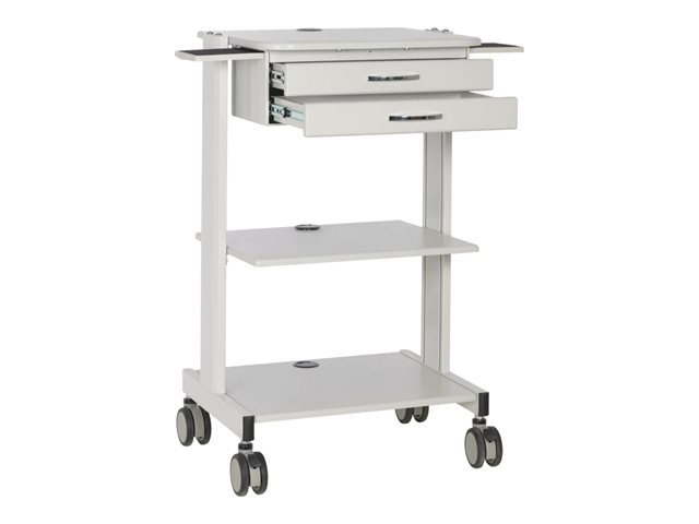 Mobile Workstation with 2x Adjustable Sh