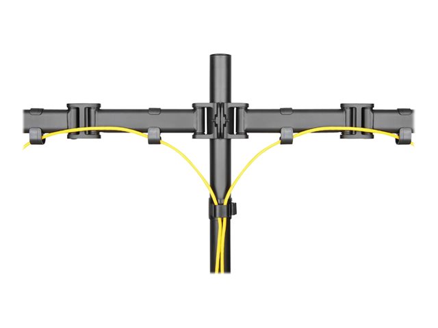 Neomounts NM-D135D - Mounting kit - full-motion - for 2 LCD displays - black - screen size: 10\"-27\" - clamp mountable, grommet, desk-mountable