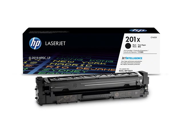 HP 201X - High Yield - black - original - LaserJet - toner cartridge (CF400X) - for Color LaserJet Pro M252dn, M252dw, M252n, MFP M274n, MFP M277c6, MFP M277dw, MFP M277n