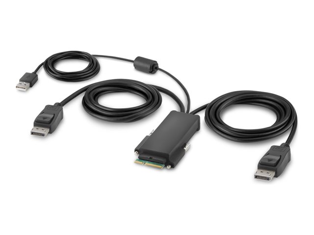Belkin Modular Secure Dual Head - KVM switch - 4 x KVM port(s) - 1 local user - desktop - TAA Compliant