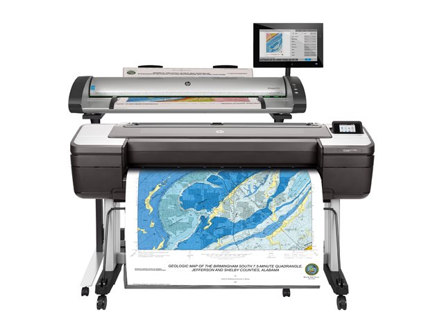 HP DesignJet T1700dr - 44\" large-format printer - colour - ink-jet - 1118 x 1676 mm - 2400 x 1200 dpi - up to 0.55 min/page - Gigabit LAN, USB host - cutter