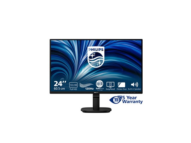 24\", FHD, 120Hz, simple stand, AntiBL (HW), 2x2W Speakers