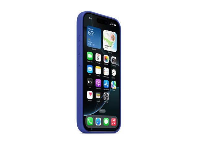 Apple - Back cover for mobile phone - MagSafe compatibility - silicone - ultramarine - for iPhone 16 Pro