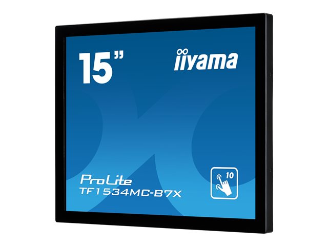 iiyama ProLite TF1534MC-B7X - LED monitor - 15\" - open frame - touchscreen - 1024 x 768 - TN - 370 cd/m² - 700:1 - 8 ms - HDMI, VGA, DisplayPort - black