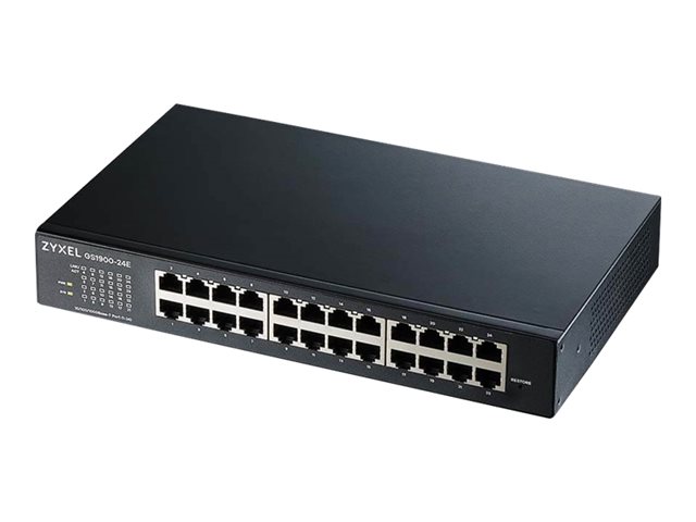 Zyxel GS1900 Series GS1900-24E - Switch - smart - 24 x 10/100/1000 - rack-mountable, wall-mountable - for USG Flex 100