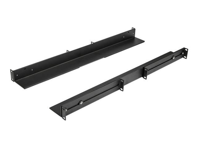StarTech.com 1U 19 inch Server Rack Rails, 24-36 inch Adjustable Depth, Universal 4 Post Rack Mount Rails, Network Equipment/Server/UPS Mounting Rail Kit, HPE ProLiant, Dell PowerEdge - 4 Post Rack Rails (UNIRAILS1UB) - Rack rail kit - rack mountable - black - 1U - 19\" - for P/N: RK1536BKF, RK1836BKF