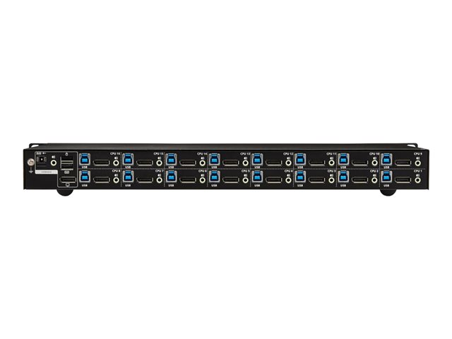 Eaton Tripp Lite series DisplayPort/USB KVM Switch 16-Port with Audio/Video and USB Peripheral Sharing, 4K 60 Hz, 1U Rack-Mount - KVM / audio / USB switch - 16 x KVM / audio / USB - 1 local user - rack-mountable