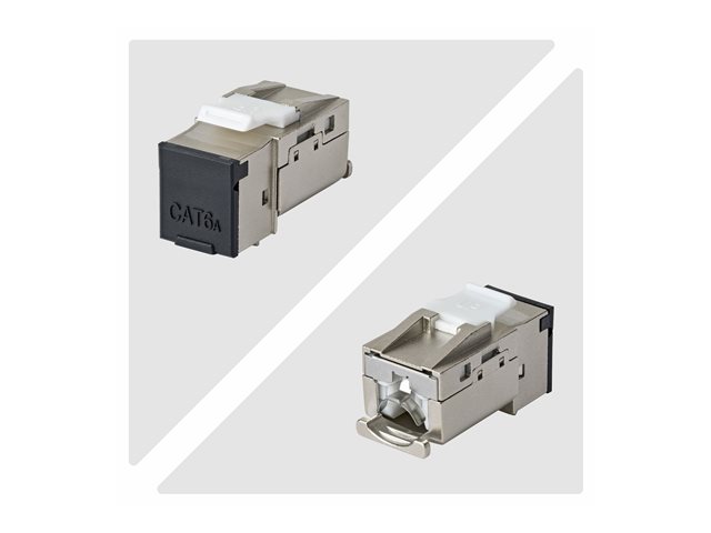 Cat6a Keystone Jack 10-Pack 90-Deg