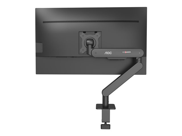 AOC AM400B - Mounting kit (monitor arm, clamp mounting base, grommet mount, gas spring) - adjustable arm - for flat panel - aluminium alloy - black - screen size: 17\"-34\" - desk-mountable