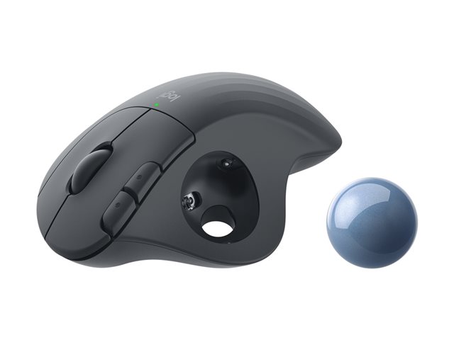 Logitech Ergo Series ERGO M575 for Business - Trackball - right-handed - optical - 5 buttons - wireless - Bluetooth - Logitech Logi Bolt USB receiver - graphite