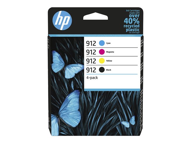 HP 912 4-PACK BLACK/CYAN/MAGENTA/YELLOW