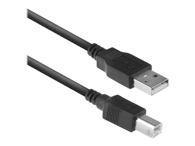USB-kabel - USB (M) naar USB type B (M) - USB 2.0 - 1 m - zwart