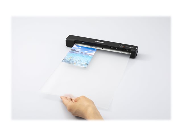 Epson WorkForce ES-60W - Sheetfed scanner - Contact Image Sensor (CIS) - A4 - 600 dpi x 600 dpi - up to 300 scans per day - USB 2.0, Wi-Fi(n)