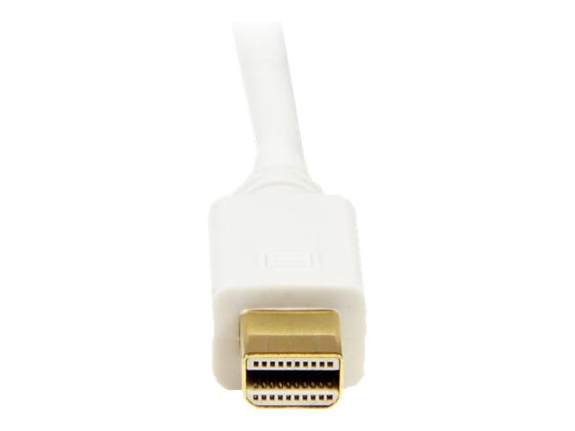 StarTech.com 6 ft Mini DisplayPort to DVI Adapter Cable - Mini DP to DVI Video Converter - MDP to DVI Cable for Mac / PC 1920x1200 - White (MDP2DVIMM6W) - DisplayPort cable - Mini DisplayPort (M) to DVI-D (M) - 1.82 m - thumbscrews - white