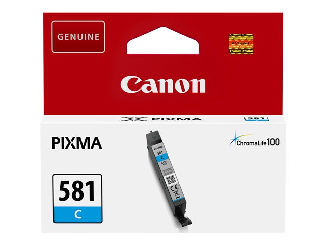 Canon CLI-581C - 5.6 ml - cyan - original - ink tank - for PIXMA TS6251, TS6350, TS6351, TS705, TS8252, TS8350, TS8351, TS8352, TS9550, TS9551