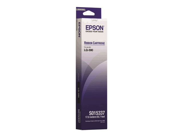 Epson - Black - print ribbon - for LQ 590, 590II, 590IIN