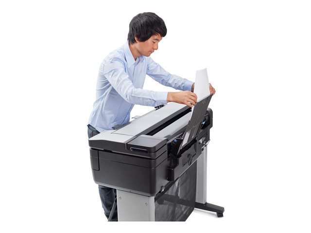 HP DesignJet T830 - 24\" multifunction printer - colour - ink-jet - 610 x 2770 mm (original) - Roll (61 cm) (media) - up to 0.43 min/page (printing) - 1 roll - Gigabit LAN, Wi-Fi(n), USB host