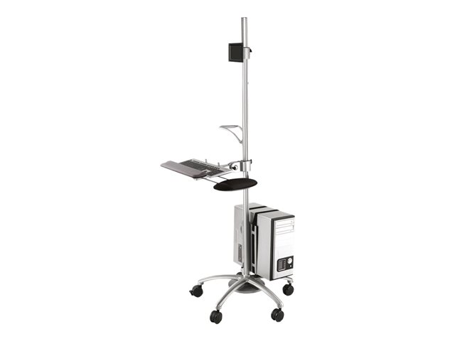 Neomounts FPMA-MOBILE1800 - Wagen - voor lcd-scherm / pc-apparatuur - zilver - schermgrootte: 10\"-27\"