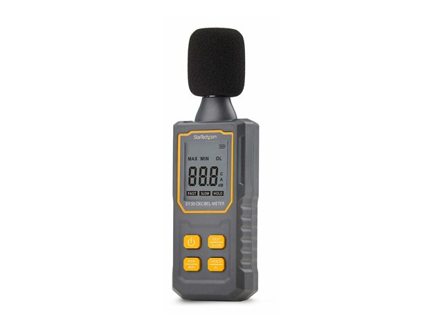 StarTech.com Handheld Digital Sound Meter, Noise/Decibel Level Reader - Sound meter - black