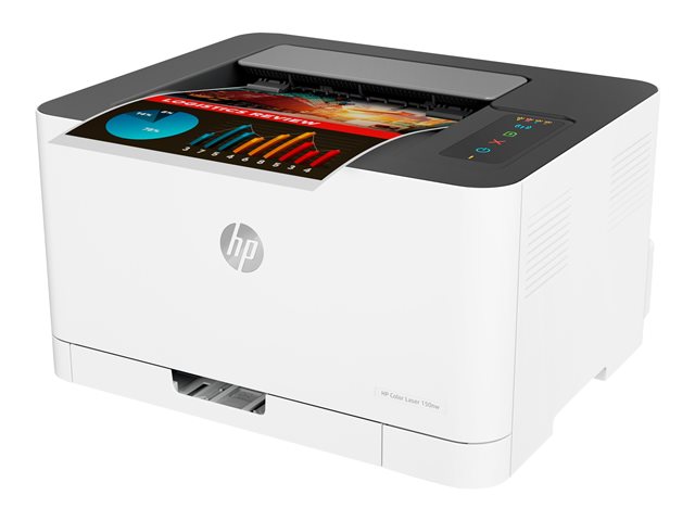 HP Color Laser 150nw - Printer - colour - laser - A4/Legal - 600 x 600 dpi 4 ppm (colour) - up to 18 ppm - capacity: 150 sheets - USB 2.0, LAN, Wi-Fi(n)