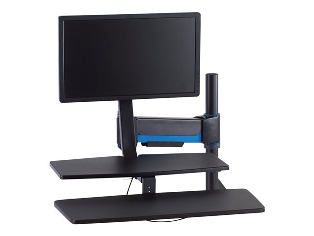 Kensington SmartFit Sit/Stand Workstation - Mounting kit (sit-stand arm, mouse platform, desk clamp pole, keyboard platform) - for LCD display / PC equipment - black - desktop