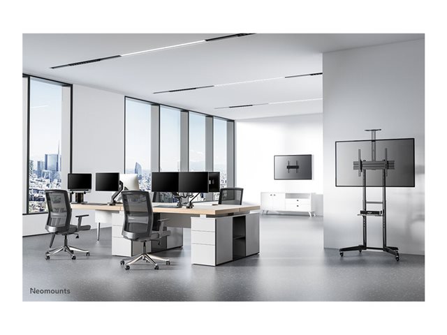 Neomounts FL50-550BL1 - Cart - for flat panel / AV equipment - black - screen size: 37\"-70\"
