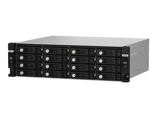 QNAP TL-R1620Sdc - Hard drive array - 16 bays (SATA-600 / SAS-3) - SAS 12Gb/s (external) - rack-mountable - 3U