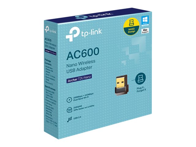TP-Link Archer T2U Nano - Network adapter - USB 2.0 - Wi-Fi 5