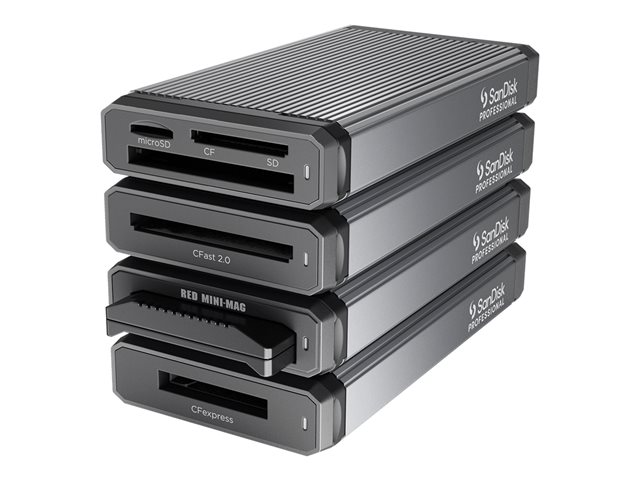 SanDisk Professional PRO-READER - Card reader (SD, microSD, CF) - USB-C 3.2 Gen 1