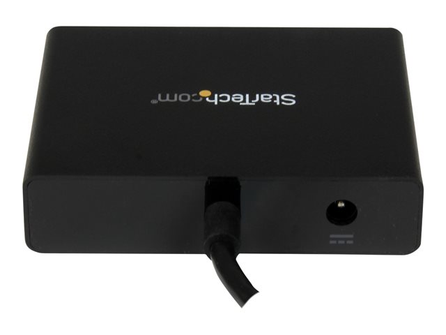 StarTech.com 3-Port Multi Monitor Adapter, DisplayPort 1.2 MST Hub, Dual 4K 30Hz & 1x 1080p, Video Splitter for Extended Desktop Mode on Windows PCs Only, DP to 3x DP Monitors MST Hub - Multi Stream Transport (MSTDP123DP) - Video splitter - desktop - AC 100/230 V - for P/N: SV231DPU34K, SVA5N3NEUA