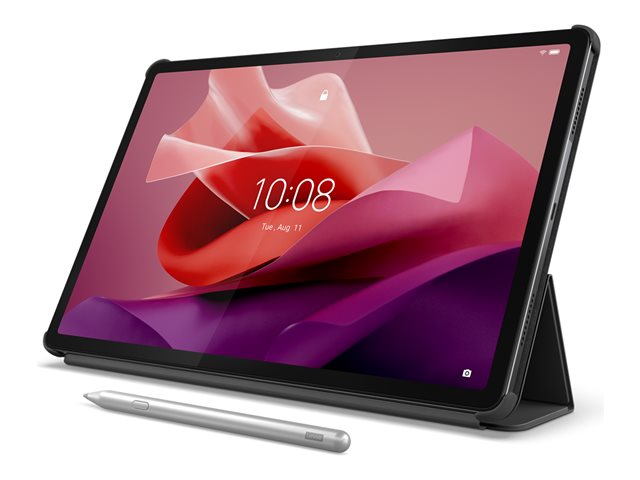 Lenovo - Flip cover for tablet - polyurethane - storm grey - for Tab P12 ZACH, ZACL, ZG38