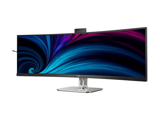 Philips 49B2U6900CH - 6000 Series - LED monitor - curved - USB - 49\" (48.8\" viewable) - 5120 x 1440 Dual Quad HD @ 75 Hz - VA - 450 cd/m² - 3000:1 - DisplayHDR 400 - 4 ms - 2xHDMI, DisplayPort, 2xUSB-C - speakers - textile black