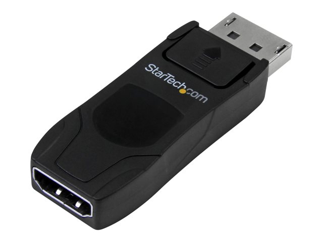 StarTech.com Displayport to HDMI Adapter - 4K30 - DPCP & HDCP - DisplayPort 1.2 to HDMI 1.4 - Apple HDMI Adapter (DP2HD4KADAP) - Adapter - DisplayPort male to HDMI female - black - passive, 4K30Hz (3840 x 2160) support - for P/N: TB2DOCK4K2DP