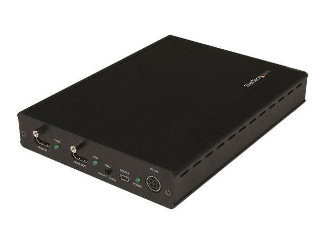 StarTech.com 3 Way HDMI Splitter - HDBaseT Extender Kit w/ 3 Receivers - 1x3 HDMI over CAT5e / CAT6 Splitter - 3 Port HDBaseT HDMI Extender - Up to 4K (ST124HDBT) - Video/audio extender - up to 70 m