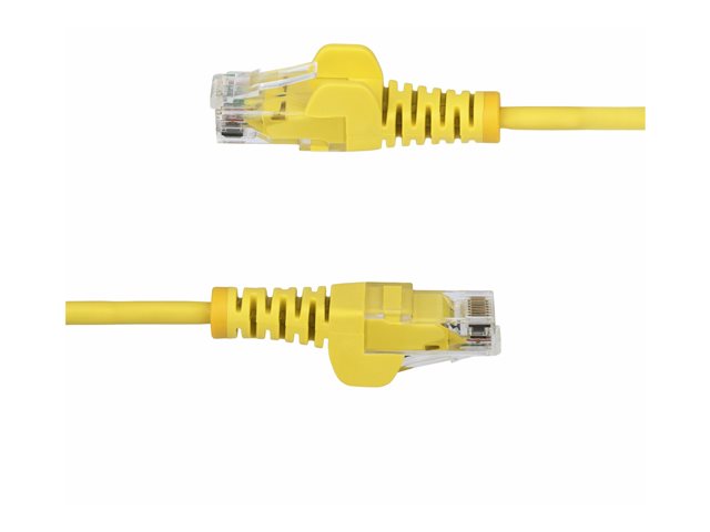 25cm Yellow Slim CAT6 Ethernet Cable