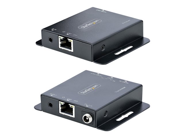 StarTech.com HDMI Extender over CAT6/CAT5, 4K 30Hz/130ft (40m) or 1080p 60Hz/230ft (70m) Video Extender, 4K HDMI over Ethernet Extender, PoC HDMI Transmitter and Receiver Kit, IR Extension - Local Video Output - Video/audio extender - HDMI - over CAT 5/6 - up to 70 m