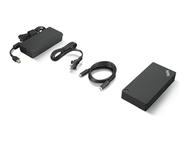 Lenovo ThinkPad Universal USB-C Dock - Docking station - USB-C - HDMI, 2 x DP - 1GbE - 90 watt - Campus