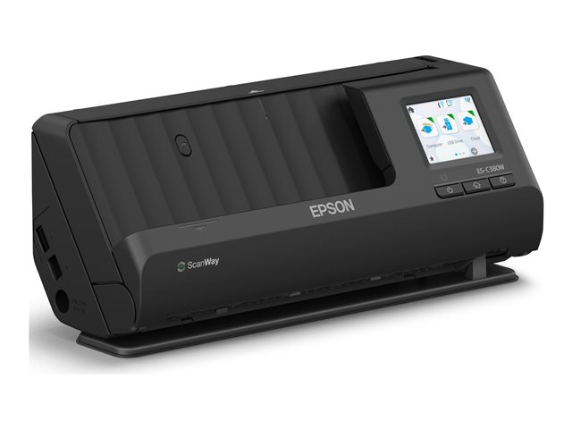 Epson ES-C380W - Sheetfed scanner - Duplex - A4/Legal - 600 dpi x 600 dpi - ADF (20 pages) - up to 3500 scans per day - USB 2.0, Wi-Fi(n)
