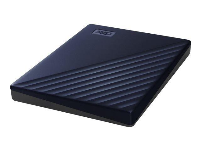 WD My Passport for Mac WDBA2D0020BBL - Hard drive - encrypted - 2 TB - external (portable) - USB 3.2 Gen 1 - 256-bit AES - midnight blue