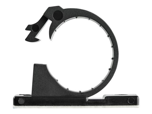 StarTech.com 100 Adhesive Cable Management Clips Black, Network/Ethernet/Office Desk/Computer Cord Organizer, Sticky Cable/Wire Holders, Nylon Self Adhesive Clamp UL/94V-2 Fire Rated - Nylon 66 Plastic - TAA (CBMCC3) - Cable clips - black - TAA Compl